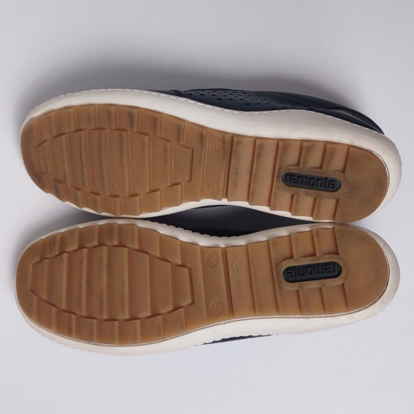 Remonte Navy Liv 21 Perforated Leather Softfoam Walking Shoes Women's Size 39 - Picture 13 of 16